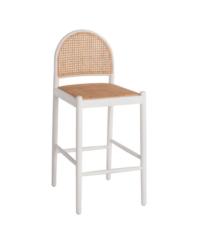 ΣΚΑΜΠΟ ΑΠΟ ΟΞΙΑ-RATTAN ΑΨΙΔΑ ΠΛΑΤΗ ΛΕΥΚΟ HM9408.03 43,5x50x98 εκ.