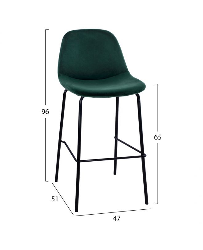 ΣΚΑΜΠΟ VINCENT HM9298.13 ΜΕΣΑΙΟΥ ΥΨΟΥΣ ΚΥΠΑΡΙΣΣΙ ΜΕ ΜΕΤΑΛΛΙΚΑ ΠΟΔΙΑ 47x51x96 εκ.