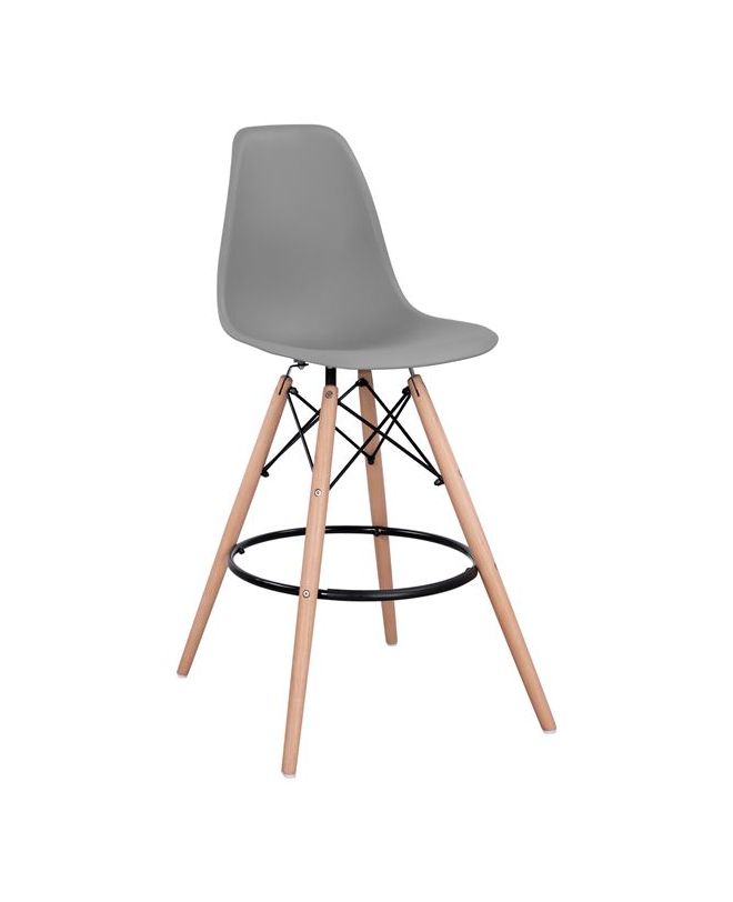 ΣΚΑΜΠΟ ΜΠΑΡ RENATA HM0173.10 ΓΚΡΙ 58x56x107Υ εκ.