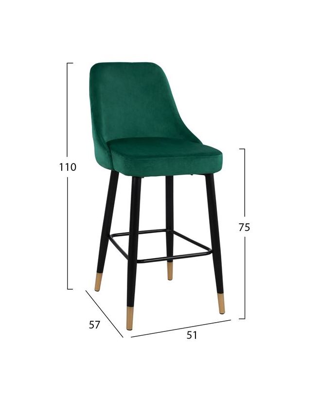 ΣΚΑΜΠΟ ΜΠΑΡ SERENITY HM8519.03 ΒΕΛΟΥΔΟ ΚΥΠΑΡΙΣΣΙ ΜΕ ΜΕΤΑΛΛΙΚΟ ΣΚΕΛΕΤΟ 51Χ57Χ110Υ εκ.