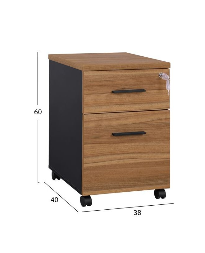 ΣΥΡΤΑΡΙΕΡΑ ΓΡΑΦΕΙΟΥ ΜΕ 2 ΣΥΡΤΑΡΙΑ SUPREME 38Χ40Χ60 HM2356