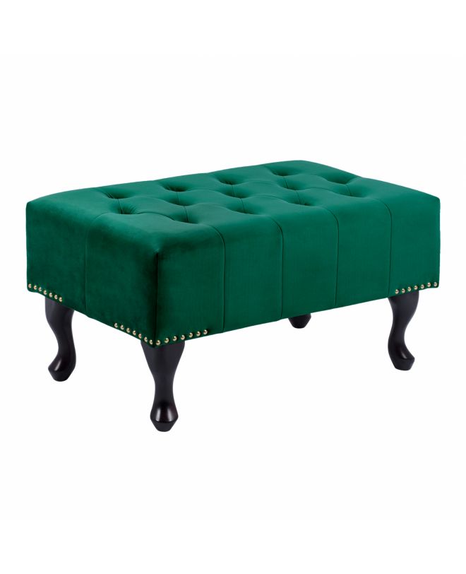 ΤΑΜΠΟΥΡΕ ΥΠΟΠΟΔΙΟ ΚΥΠΑΡΙΣΣΙ ΒΕΛΟΥΔΟ T.CHESTERFIELD EMMA HM226.03 80x45x40Y εκ.