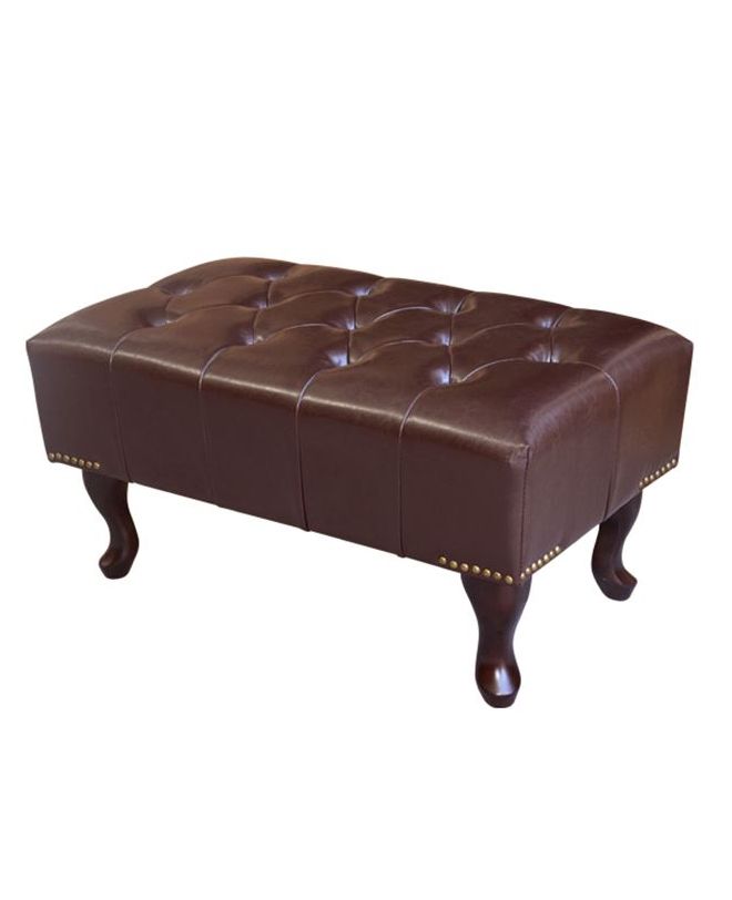 ΤΑΜΠΟΥΡΕ ΥΠΟΠΟΔΙΟ T.CHESTERFIELD EMMA HM226.01 PU 80x46x42Y εκ.ΣΚ.ΚΑΦΕ