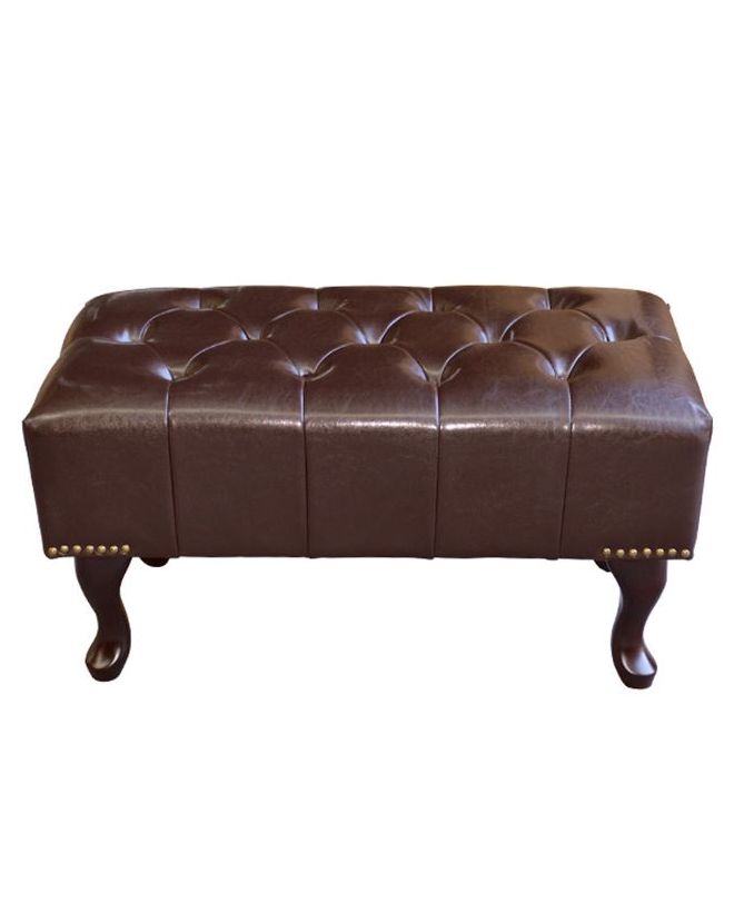 ΤΑΜΠΟΥΡΕ ΥΠΟΠΟΔΙΟ T.CHESTERFIELD EMMA HM226.01 PU 80x46x42Y εκ.ΣΚ.ΚΑΦΕ