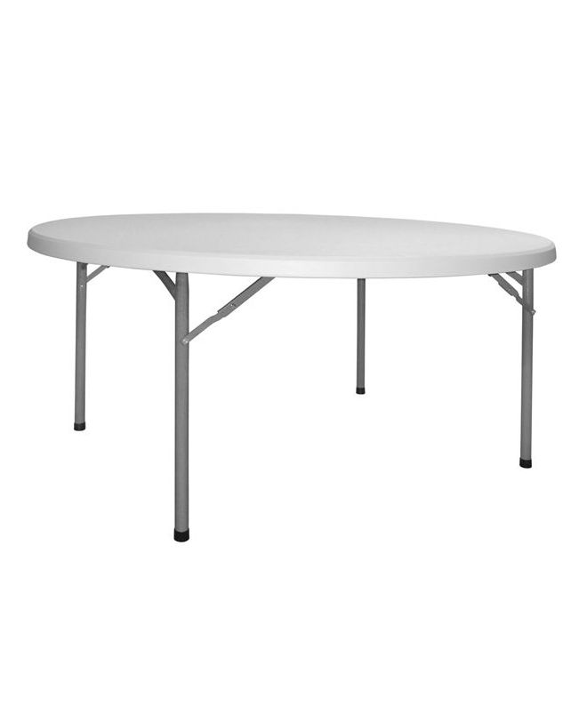 ΤΡΑΠΕΖΙ CATERING-ΣΥΝΕΔΡΙΟΥ HM5061 Φ182Χ74εκ ΠΤΥΣΣΟΜΕΝΟ ΣΤΡΟΓΓΥΛΟ