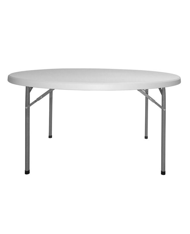 ΤΡΑΠΕΖΙ CATERING-ΣΥΝΕΔΡΙΟΥ HM5062 Φ122Χ74εκ ΠΤΥΣΣΟΜΕΝΟ ΣΤΡΟΓΓΥΛΟ