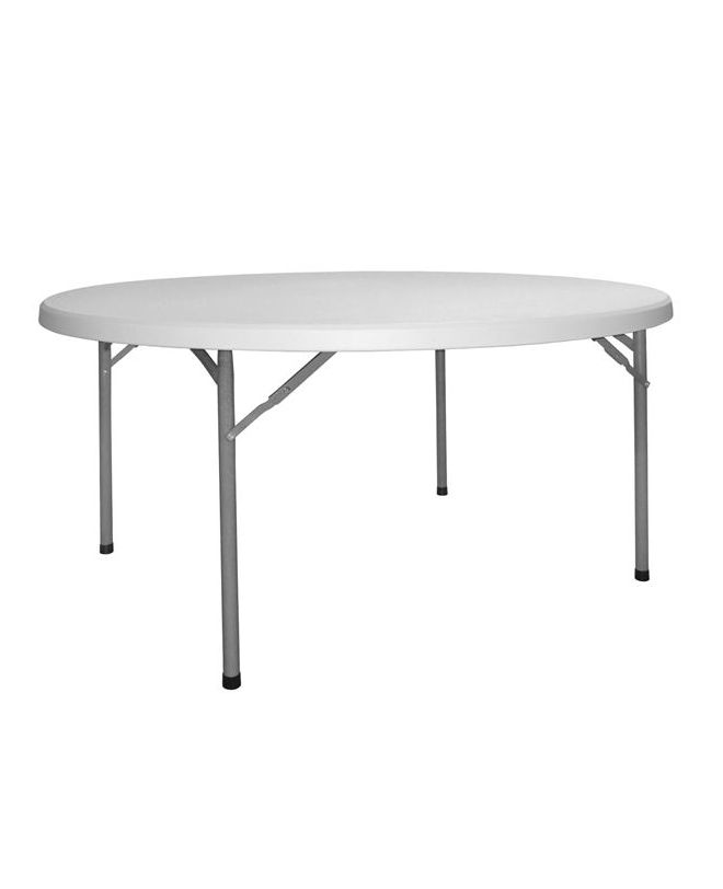 ΤΡΑΠΕΖΙ CATERING-ΣΥΝΕΔΡΙΟΥ HM5062 Φ122Χ74εκ ΠΤΥΣΣΟΜΕΝΟ ΣΤΡΟΓΓΥΛΟ