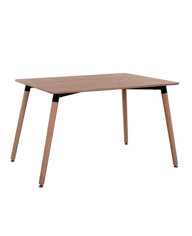 ΤΡΑΠΕΖΙ MINIMAL 160Χ90X74,5 ΦΥΣΙΚΟ ΜΕ ΞΥΛΙΝΑ ΠΟΔΙΑ ΟΞΙΑ HM8697.04