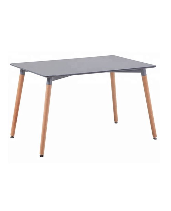 ΤΡΑΠΕΖΙ MINIMAL 160Χ90X74,5Υ εκ. ΓΚΡΙ ΜΕ ΞΥΛΙΝΑ ΠΟΔΙΑ ΟΞΙΑ HM8697.10