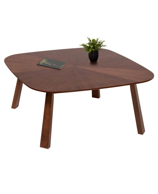 ΤΡΑΠΕΖΙ ΣΑΛΟΝΙΟΥ RINER HM9738 MDF ΜΕ ΚΑΠΛΑΜΑ ΚΑΡΥΔΙΑΣ 100x100x45Yεκ.