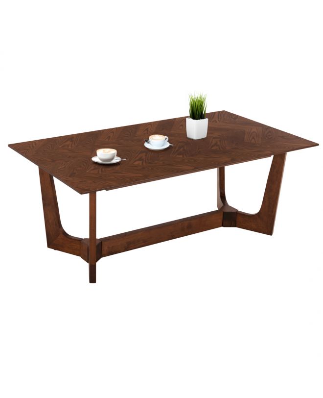ΤΡΑΠΕΖΙ ΣΑΛΟΝΙΟΥ RIMER HM9743 MDF ΜΕ ΚΑΠΛΑΜΑ ΦΡΑΞΙΝΟΥ ΣΕ ΚΑΡΥΔΙ ΧΡΩΜΑ 120X60x45Yεκ.