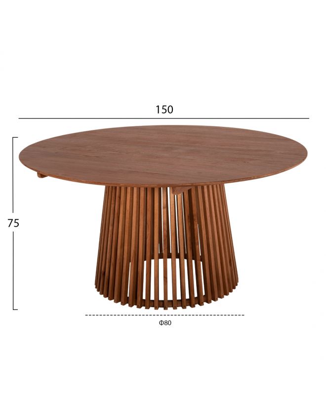 ΤΡΑΠΕΖΙ ΤΡΑΠΕΖΑΡΙΑΣ HM9457.11 ΜΑΣΙΦ ΞΥΛΟ Φ150x78εκ.
